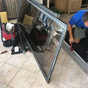sliding glass door frame repair Tamiami